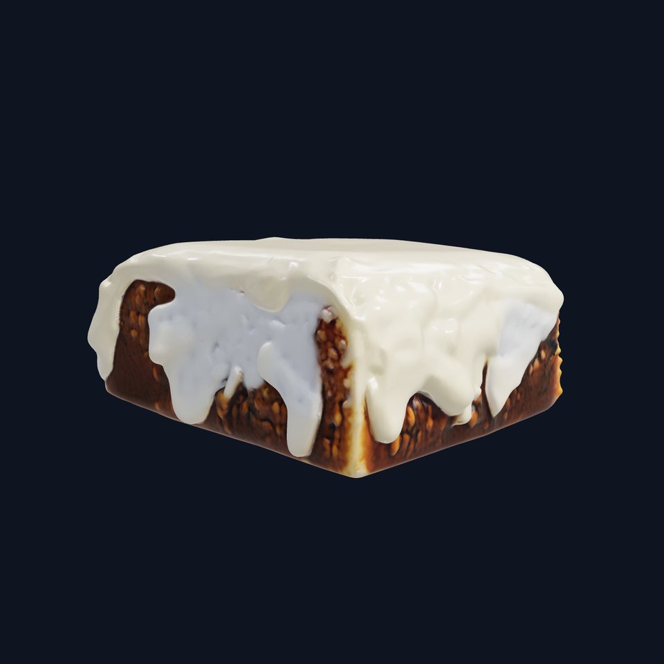 Rustic Carrot Cake Slice model pack